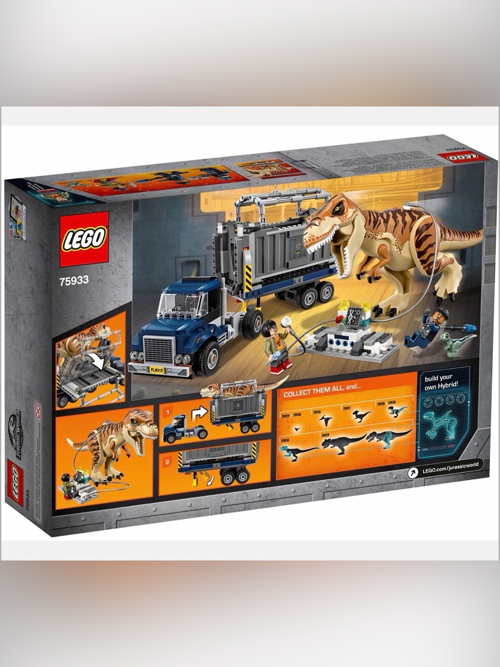 LEGO Jurassic World 75933 T Rex Transport Complete Set RETIRED RARE - Picture 2 of 11